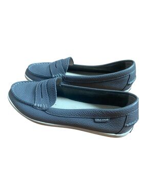 Cole Haan Pinch Weekend Loafers Gray Leather Slip On Shoes Women’s 9.5 Comfort